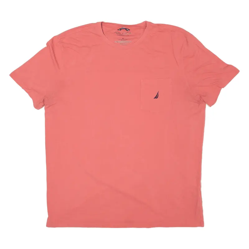 Nautica Mens T-Shirt Pink Xl 1