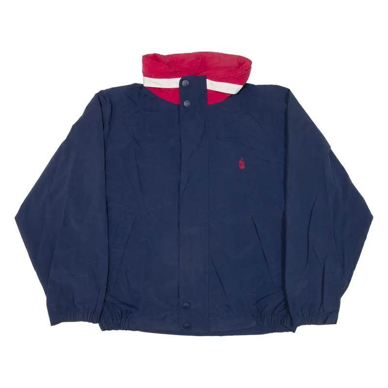 Nautica Mens Windbreaker Jacket Blue Nylon Hooded Xl 1