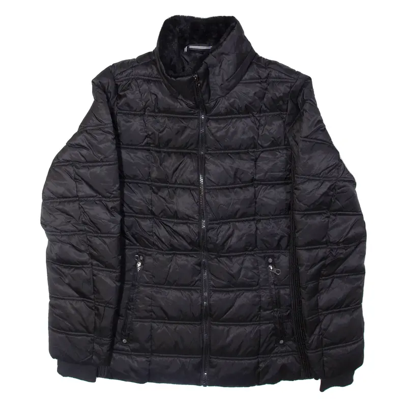 Nautica Womens Puffer Jacket Black L 1