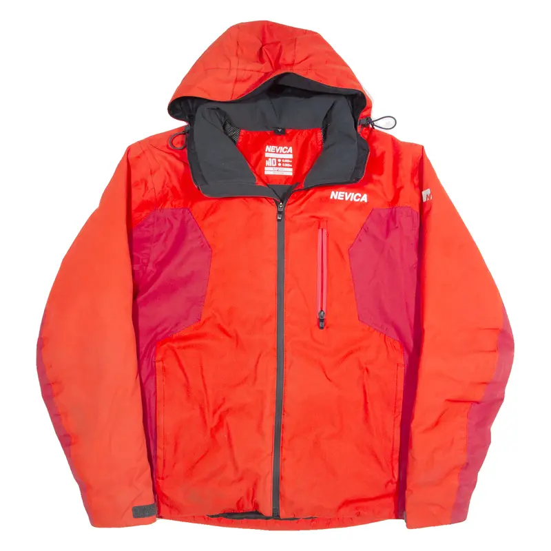 Nevica Insulated Womens Ski Coat Red Hooded Colourblock S 1