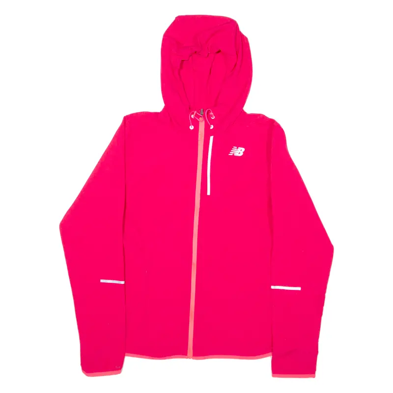 New Balance Womens Shell Jacket Pink Hooded S 1