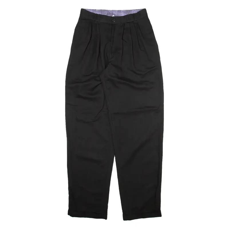 New Directions Vinci Mens Trousers Black Relaxed Tapered W27 L32 1