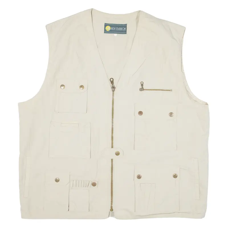 New Fashion Utility Mens Gilet Green 2Xl 1