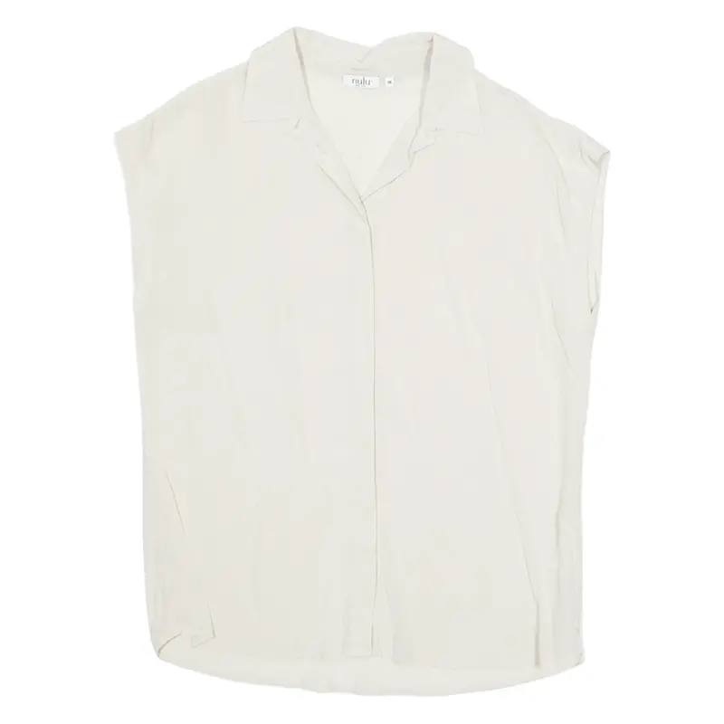 New Look Womens Blouse Beige Sleeveless M 1