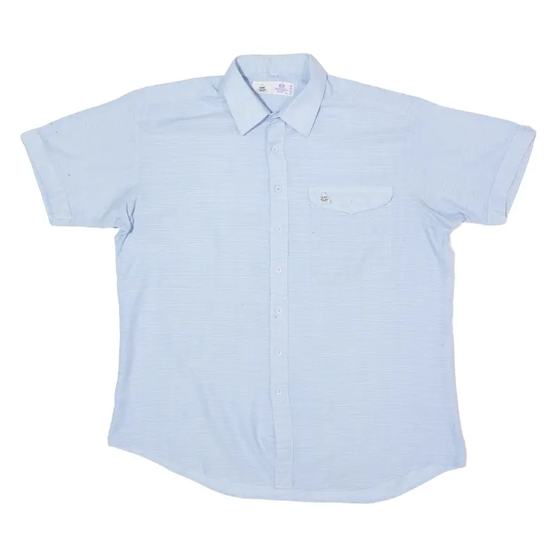 New Tast By C&A Mens Plain Shirt Blue 90S Xl 1