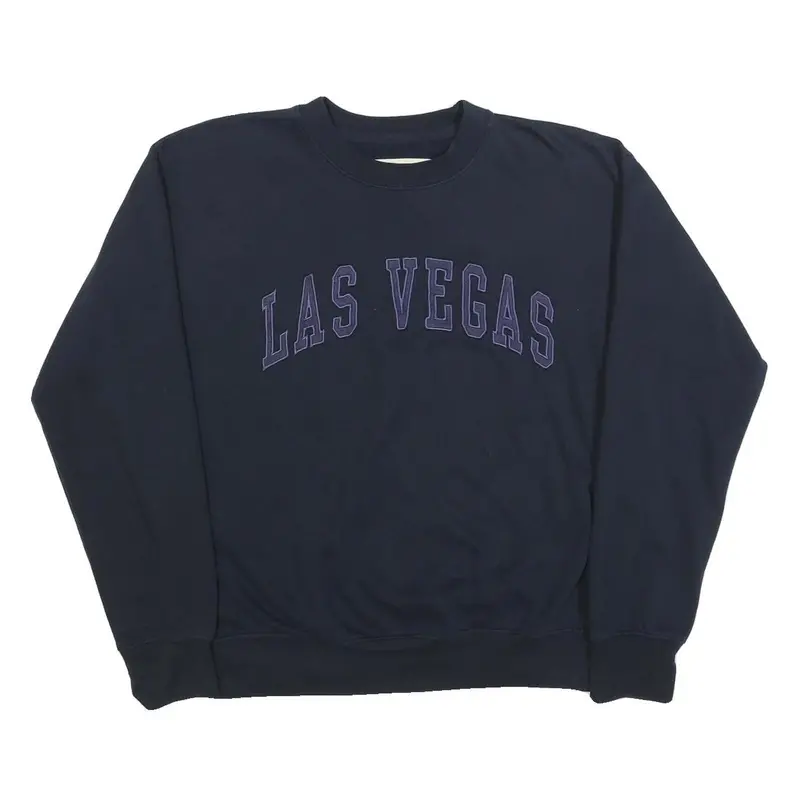 New York Popular Mens Blue Las Vegas Crew Neck L Cotton Blend Sweatshirt 1