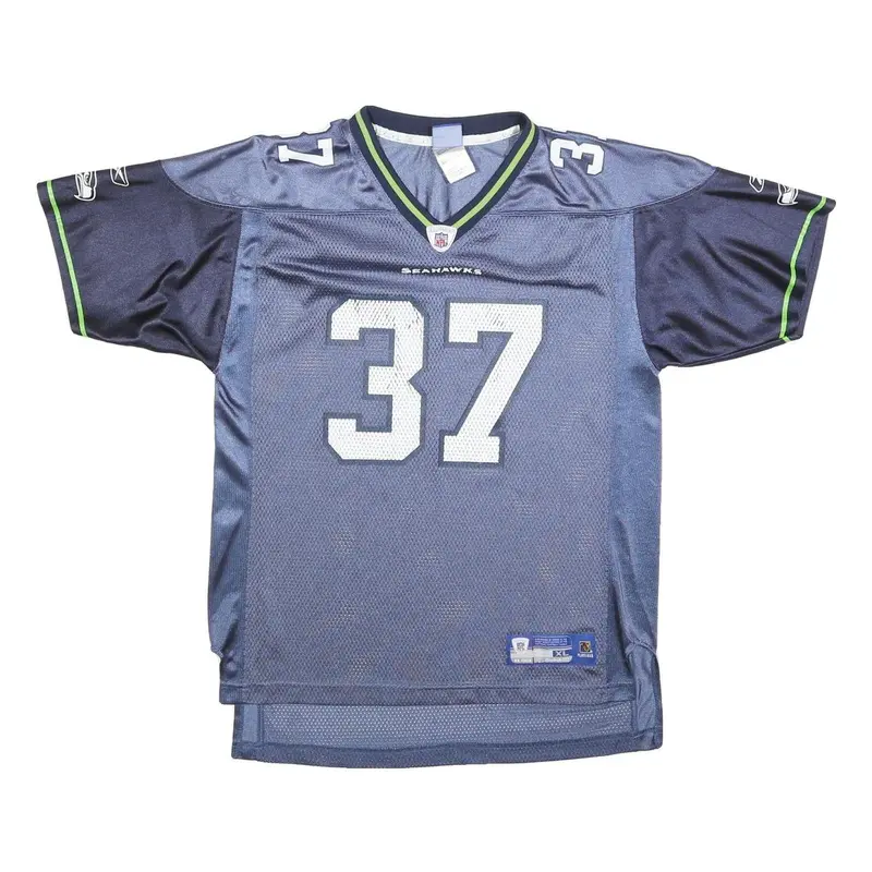 Nfl Boys Blue Seahawks 37 Alexander Football Shirt Xl Short Sleeve V-Neck 1
