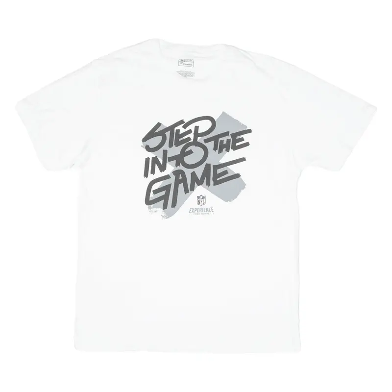 Nfl Experience Times Square Step Into The Game Mens T-Shirt White Usa L 1