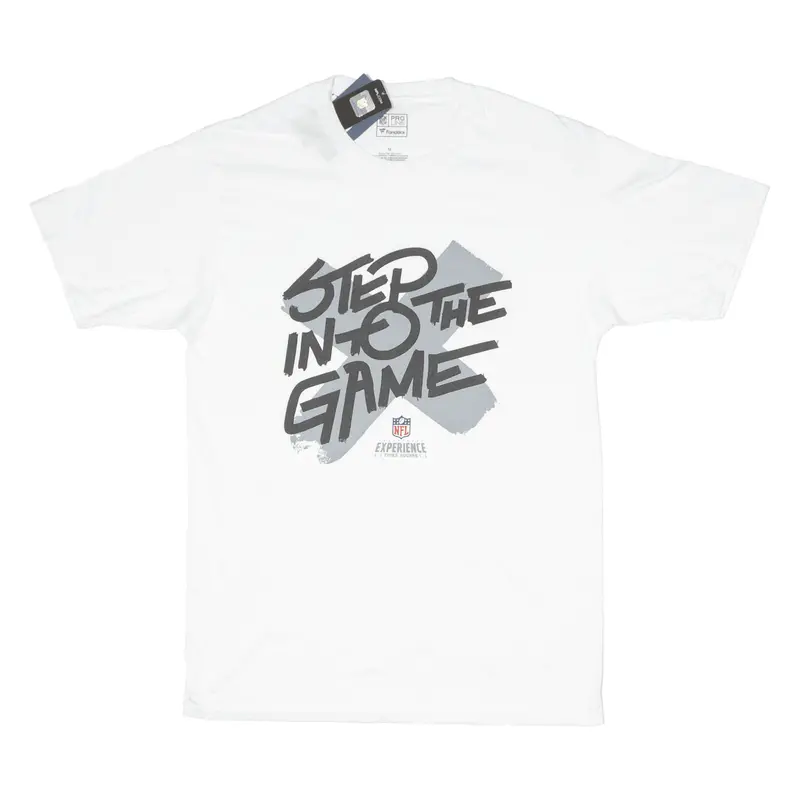 Nfl Experience Times Square Step Into The Game Mens T-Shirt White Usa M 1