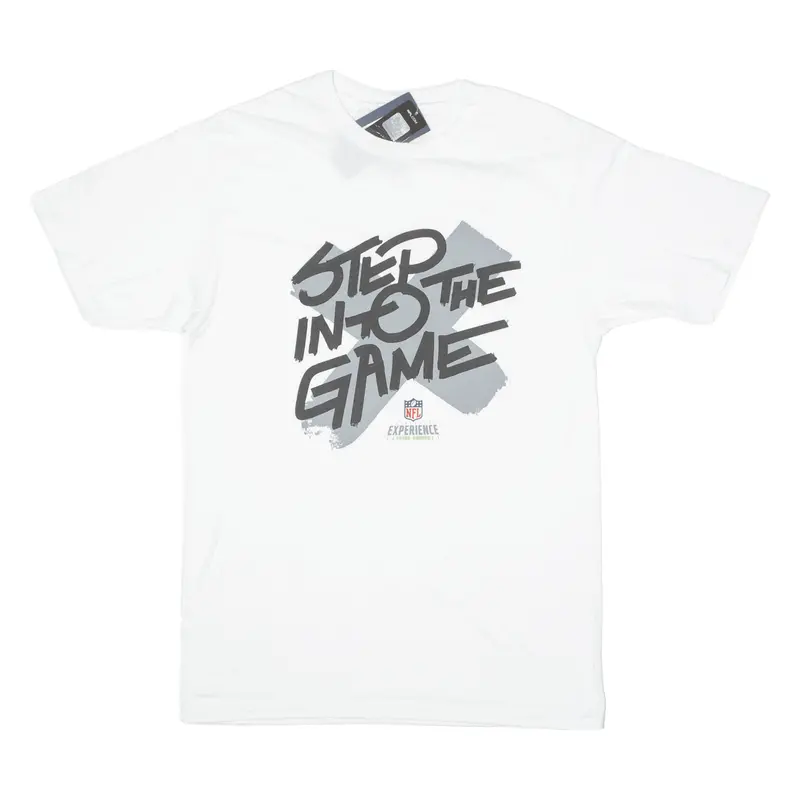 Nfl Experience Times Square Step Into The Game Mens T-Shirt White Usa M 1