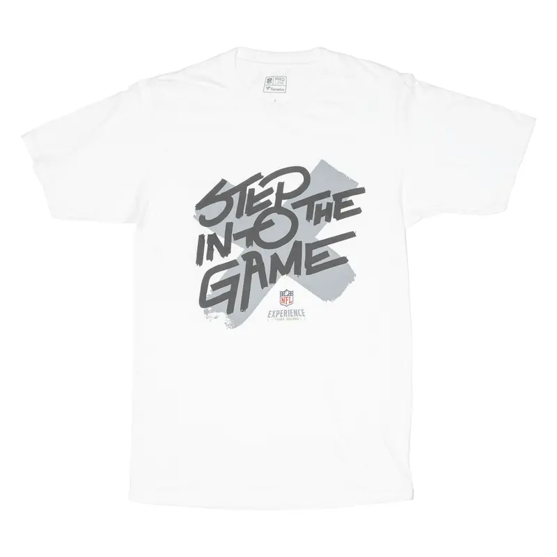 Nfl Experience Times Square Step Into The Game Mens T-Shirt White Usa S 1