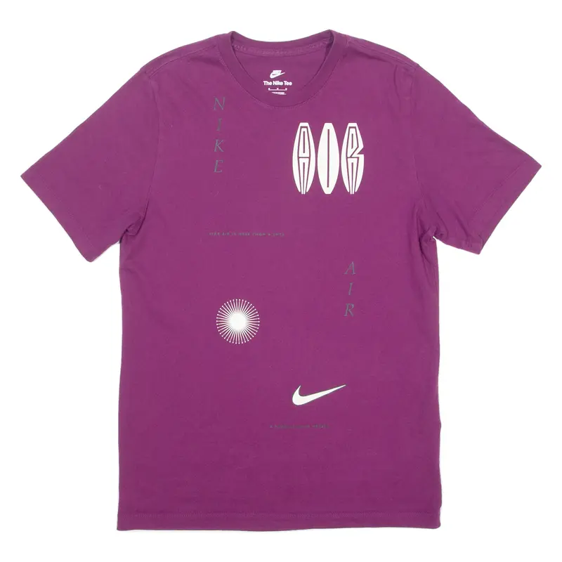 Nike Air Mens T-Shirt Purple Crew Neck M 1