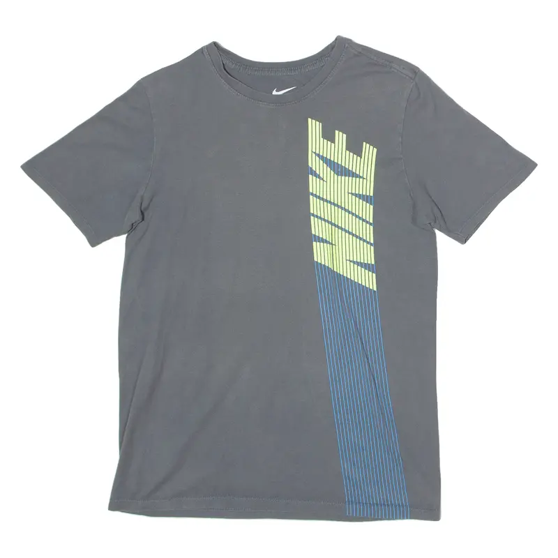 Nike Athletic Cut Mens T-Shirt Grey Crew Neck S 1