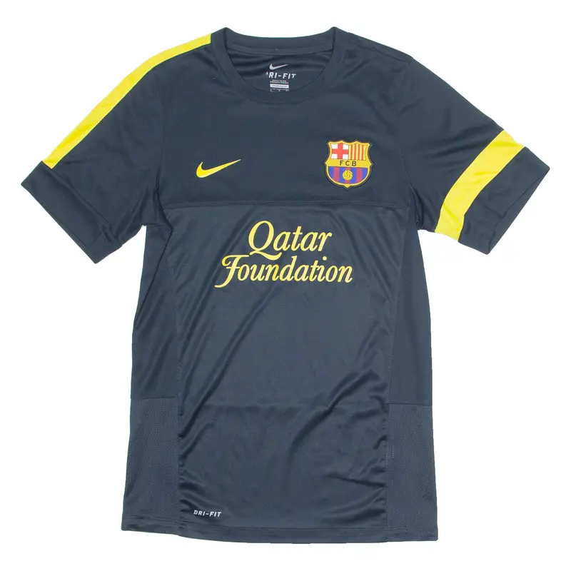Nike Barcelona Fc Mens Football Shirt Jersey Blue Crew Neck S 1