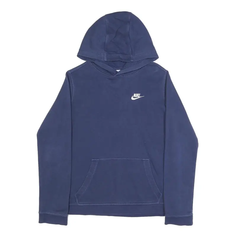 Nike Boys Blue Hoodie Xl Cotton Blend Casual Pullover Hooded Sweatshirt 1