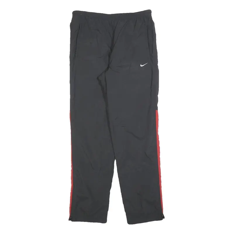 Nike Boys Joggers Black & Red Xl W28 L30 Classic Straight Fit Polyester 1