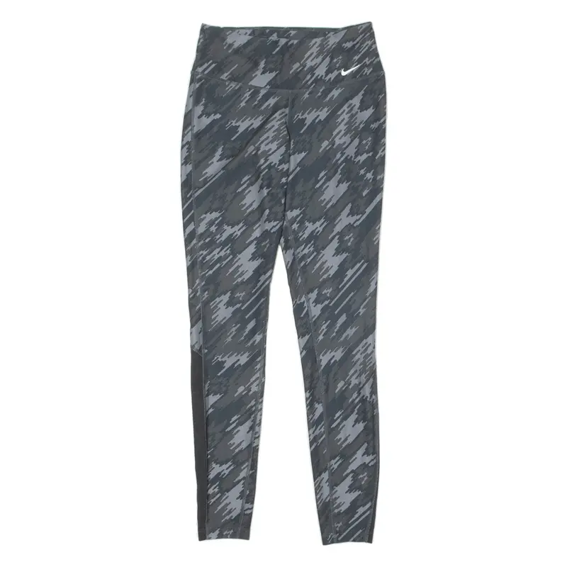 Nike Camouflage Activewear Womens Leggings Grey Skinny Xs W22 L27 1