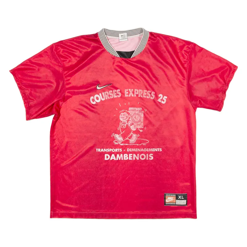 Nike Courses Express 25 Mens T-Shirt Red V-Neck Xl 1