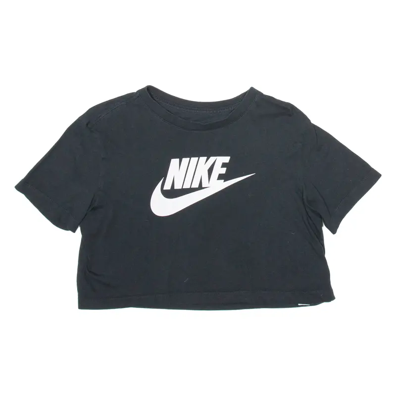 Nike Crop Womens T-Shirt Black S 1