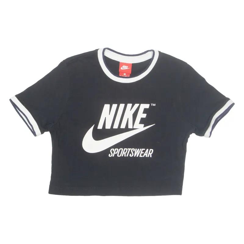 Nike Cropped Sportswear Womens T-Shirt Black Xs 1