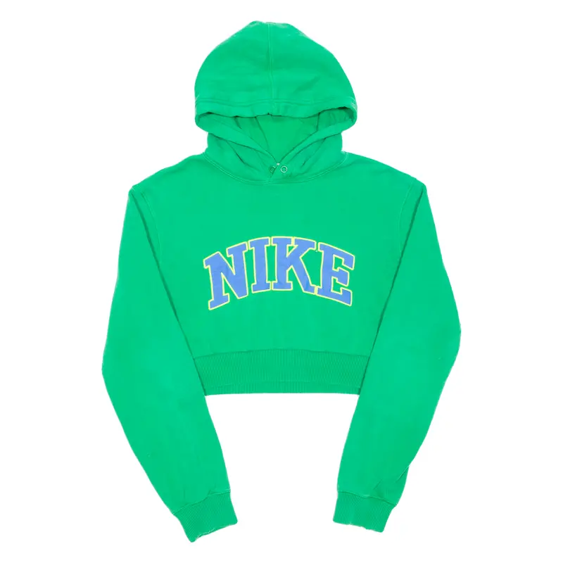 Nike Cropped Womens Green Hoodie M 1