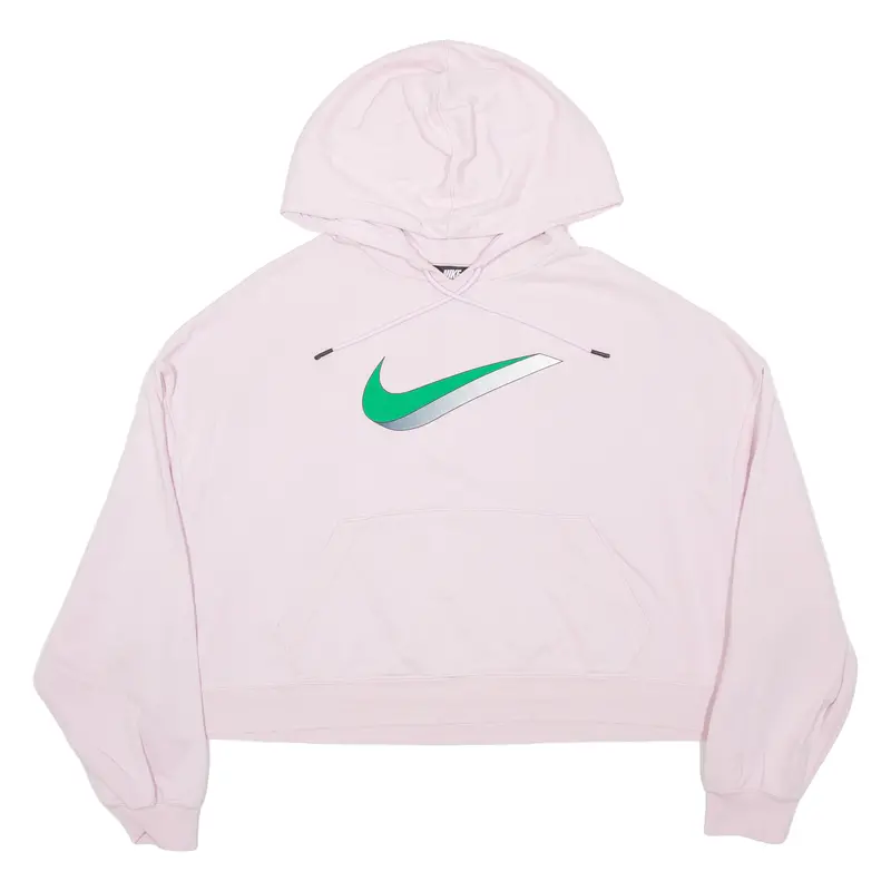 Nike Cropped Womens Pink Hoodie S 1