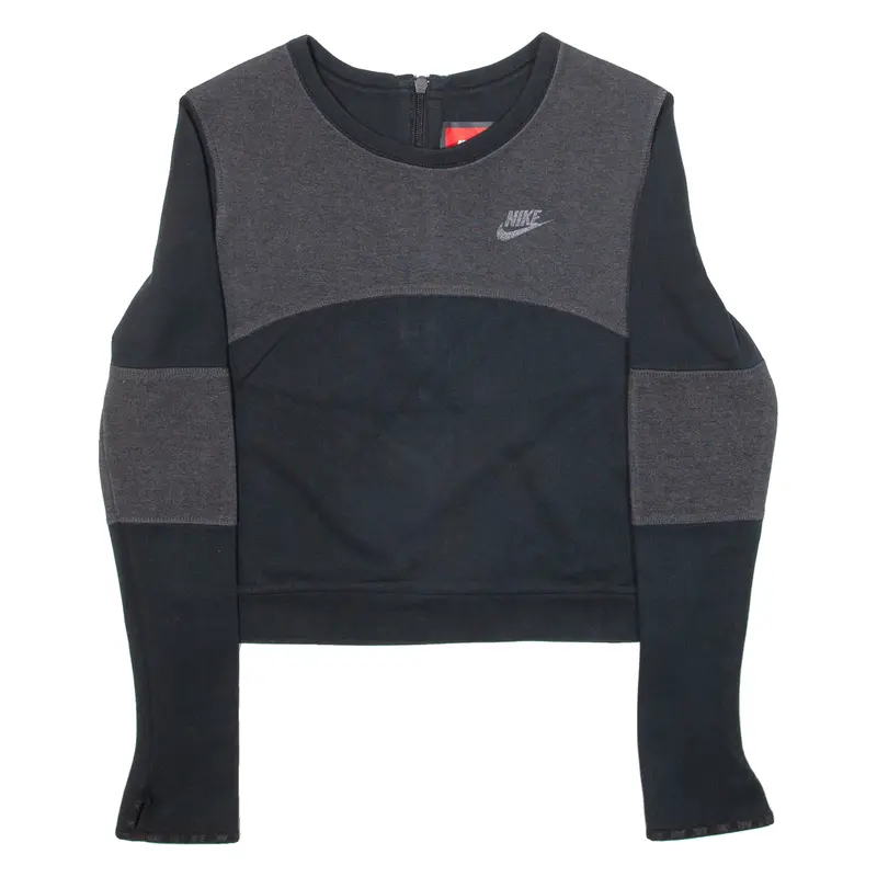 Nike Cropped Womens Sweatshirt Black M 1