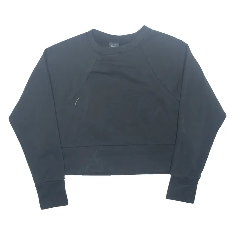 Nike Cropped Womens Sweatshirt Black S 1