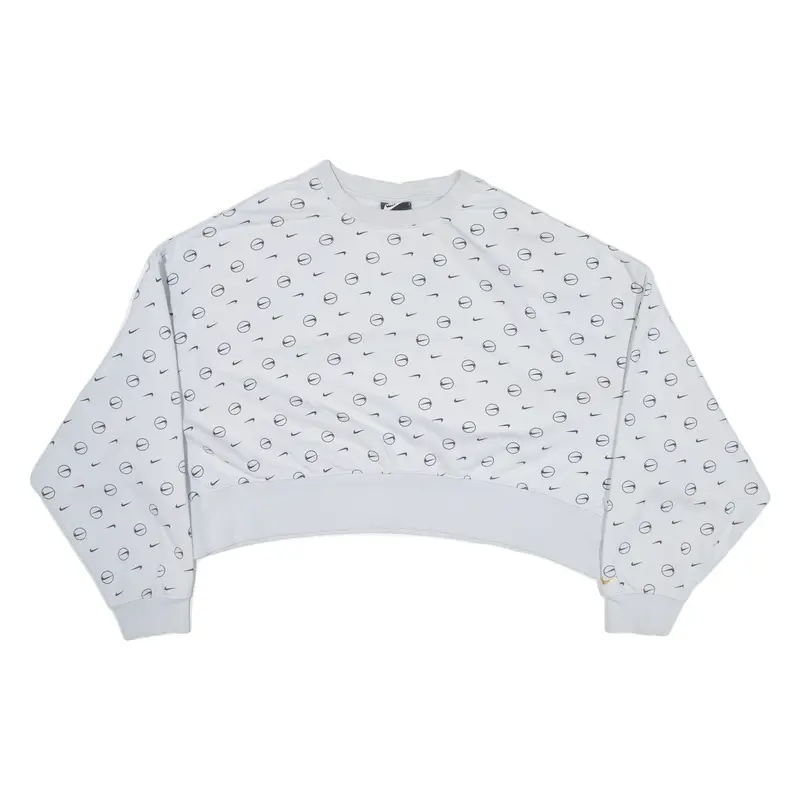 Nike Cropped Womens Sweatshirt Grey M 1