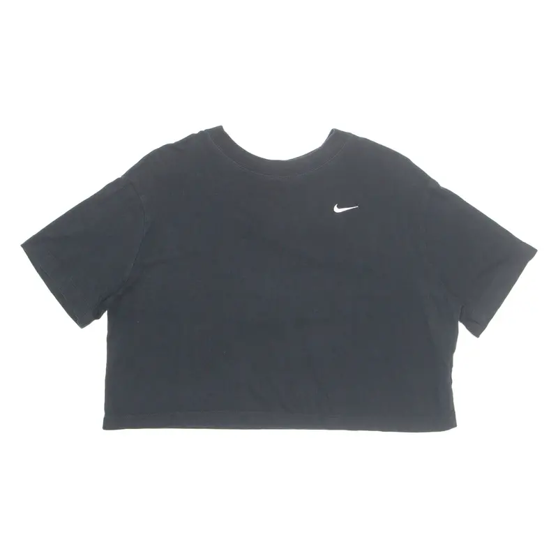 Nike Cropped Womens T-Shirt Black S 1