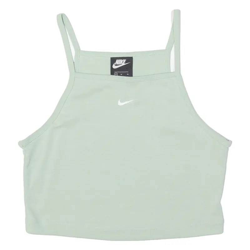 Nike Cropped Womens Vest Green Sleeveless M 1