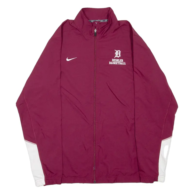 Nike Deshler Basketball Mens Track Jacket Maroon Xl 1