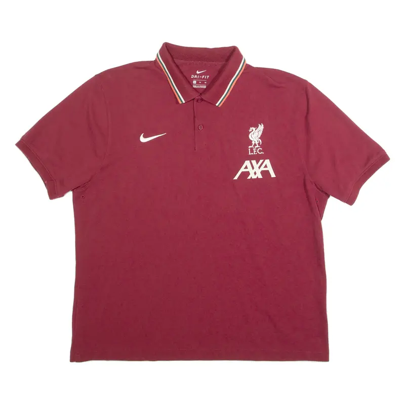 Nike Dri-Fit Mens Polo Shirt Maroon Xl 1