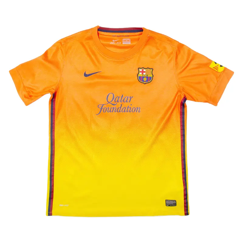 Nike Fc Barcelona Boys Football Shirt Jersey Orange Xl 1