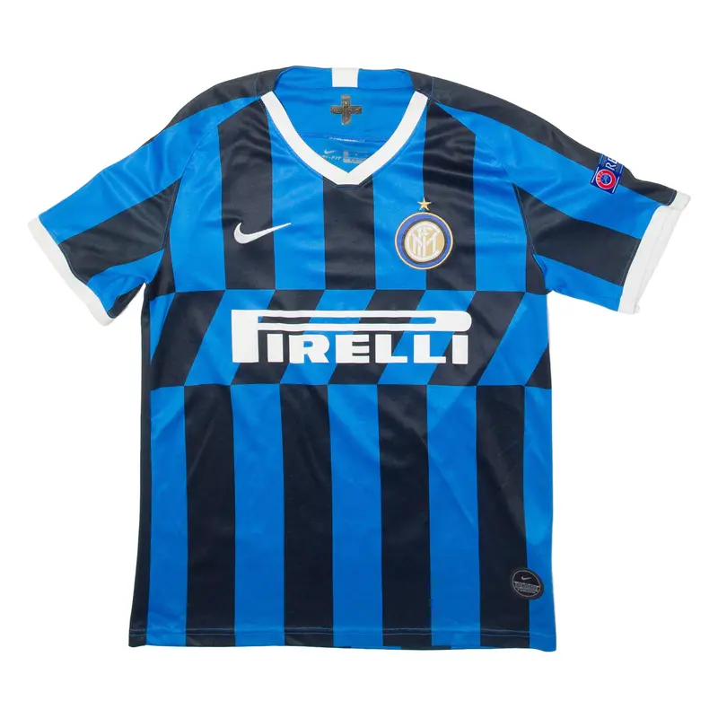 Nike Inter Milan Mens Football Shirt Jersey Blue V-Neck M 1