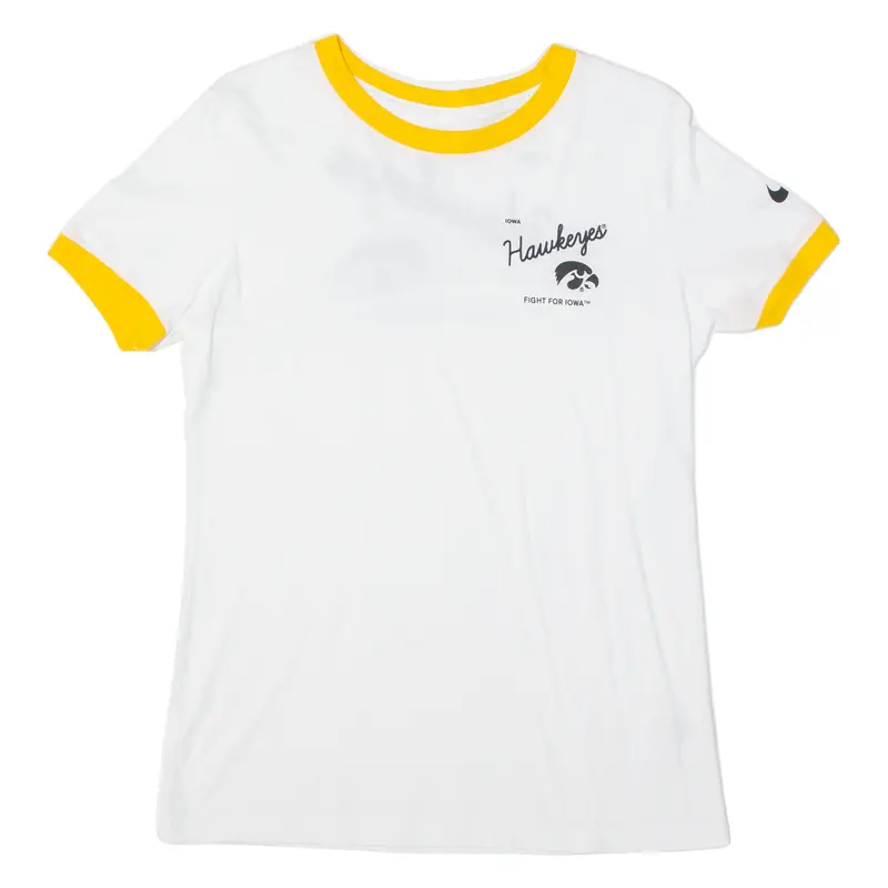 Nike Iowa Hawkeyes Womens T-Shirt White Usa S 1