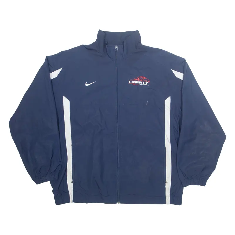 Nike Liberty Flames Football Ncaa Mens Track Jacket Blue Xl 1