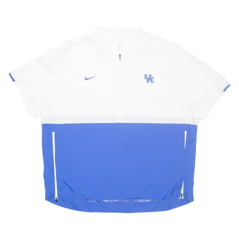 Nike Lightweight Short Sleeve Mens Anorak Jacket White 2Xl 1