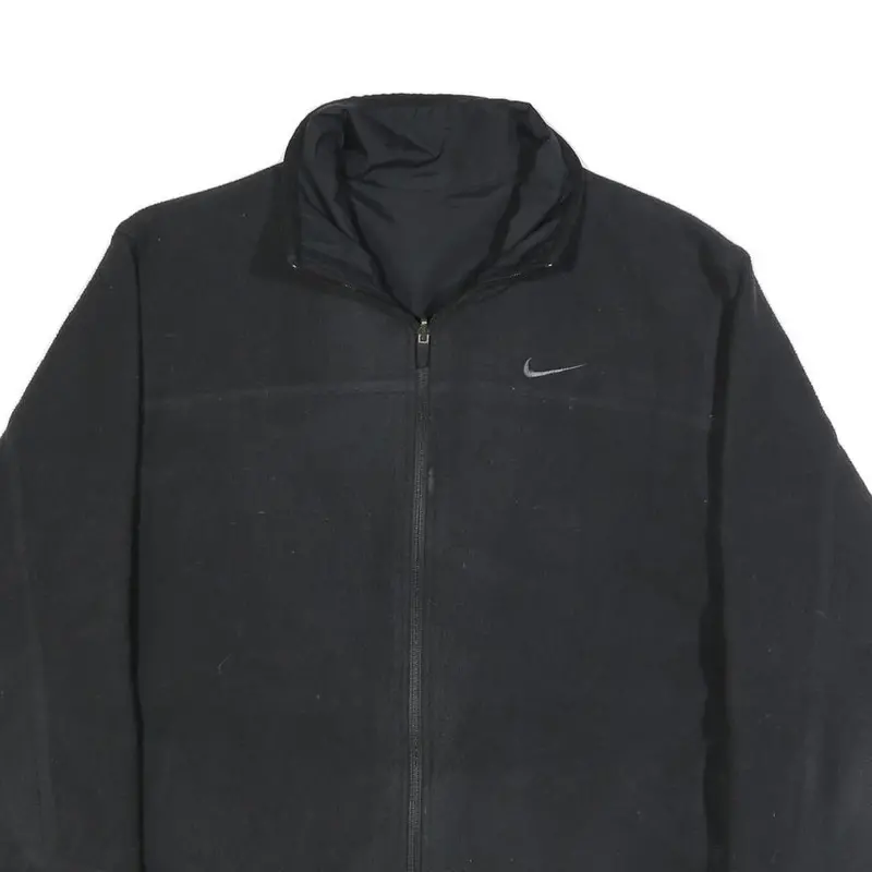 Nike Mens Black & Dark Grey Reversible Zip Jacket Xl Polyamide Plain Casual 2