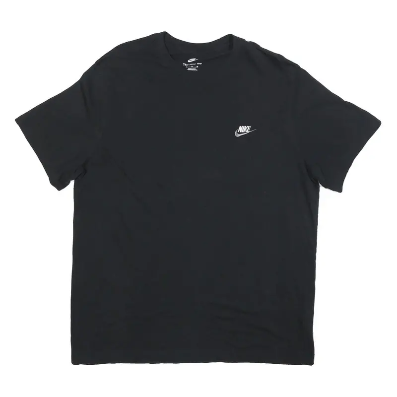 Nike Mens Black Graphic T-Shirt Xl Short Sleeve Crew Neck Casual Cotton 1
