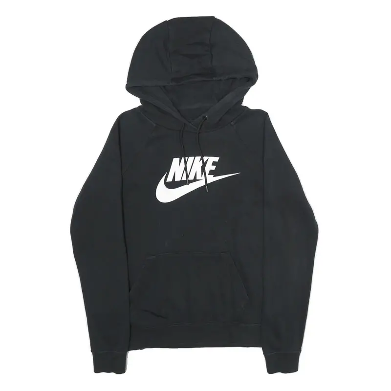 Nike Mens Black Hoodie S Cotton Blend Pullover Casual Everyday Wear 1