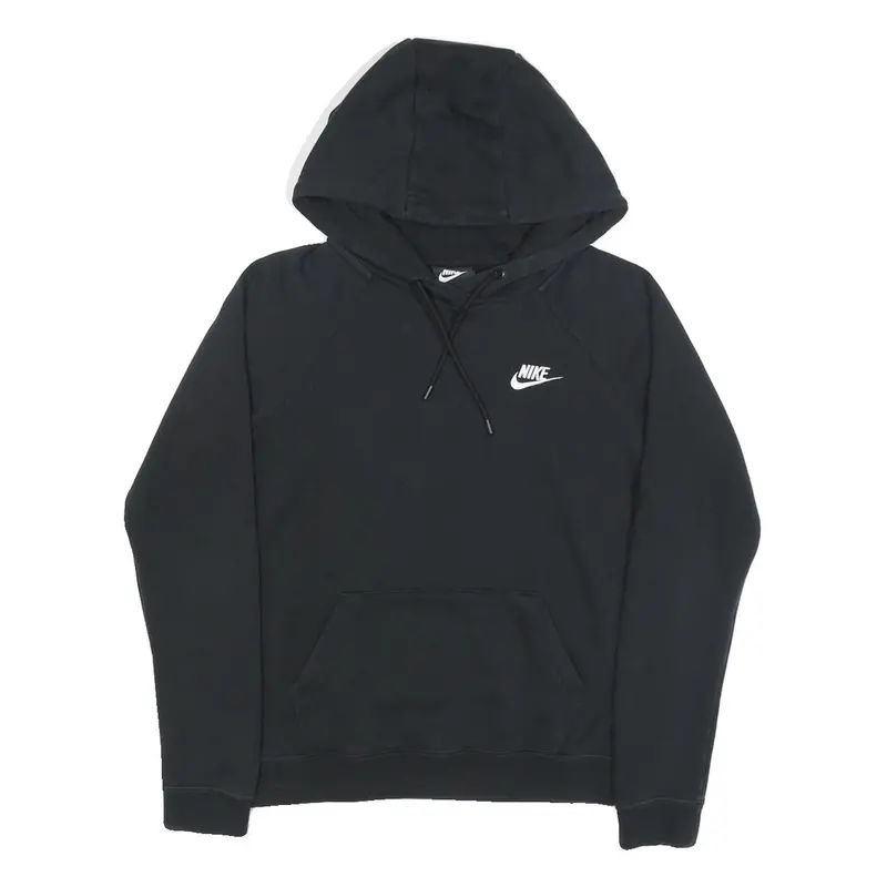 Nike Mens Black Hoodie Xs Cotton Blend Pullover Sweatshirt Drawstring Hood 1