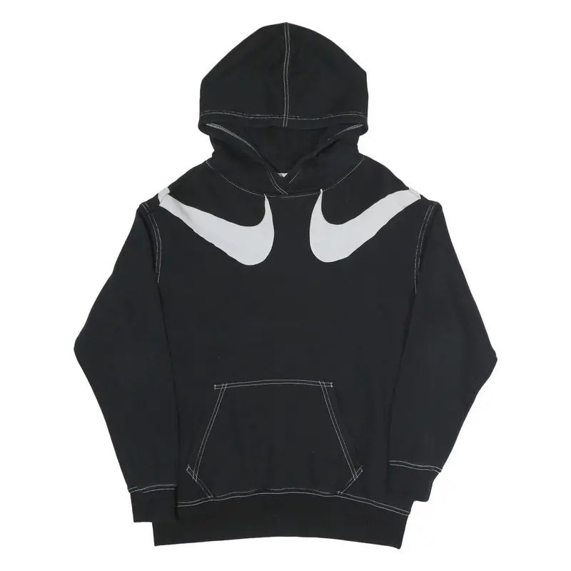 Nike Mens Black Hoodie Xs Cotton Blend Pullover Sweatshirt Sportswear 1