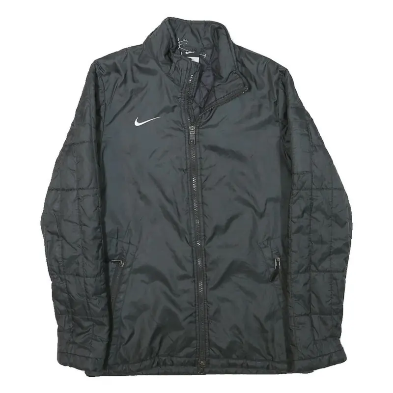 Nike Mens Black Jacket M Polyester Blend Zip Lightweight Sportswear 1