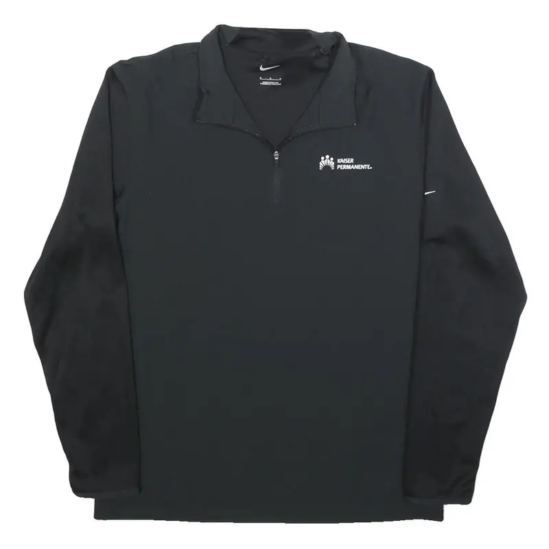 Nike Mens Black Kaiser Permanente 1/4 Zip M Sweatshirt Sports Activewear 1