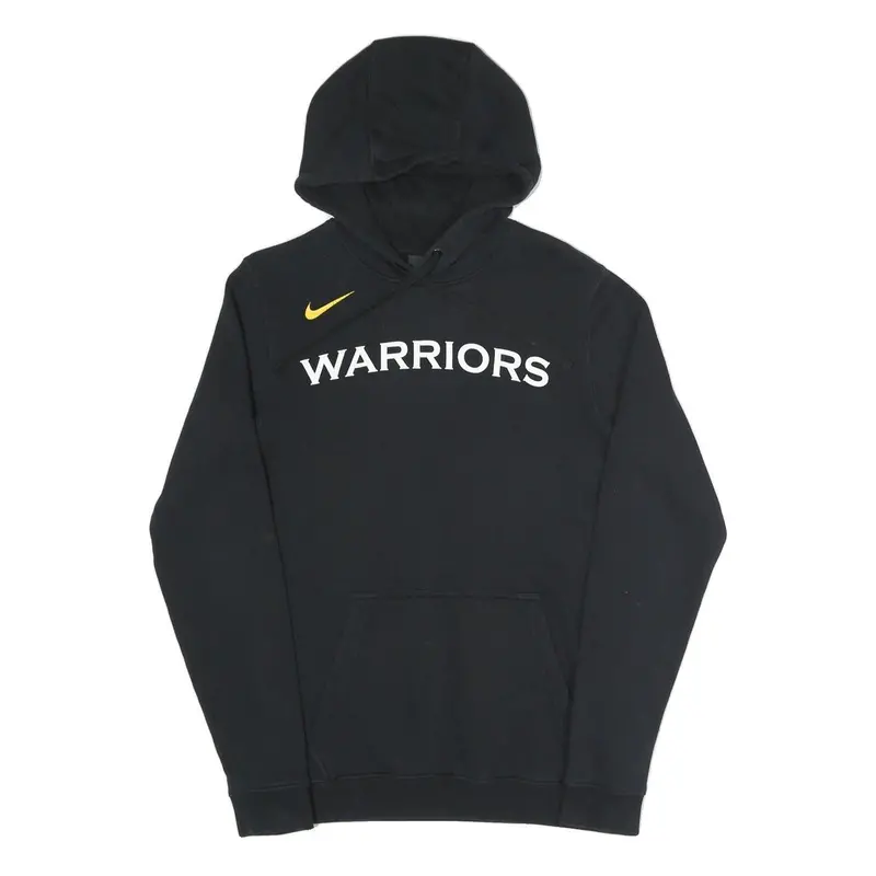 Nike Mens Black Warriors Pullover Hoodie S Cotton Blend Drawstring 1