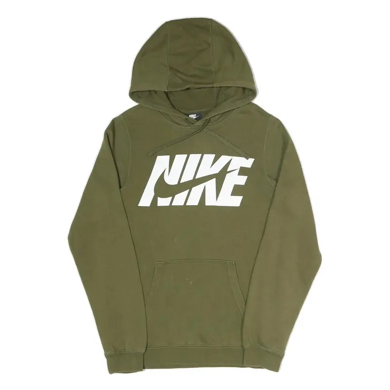 Nike Mens Green Hoodie Xs Cotton Blend Pullover Sweatshirt 1