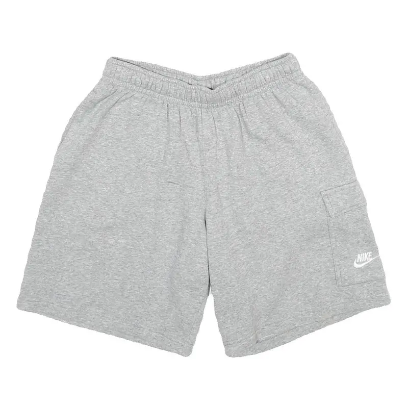 Nike Mens Grey Casual Shorts S W28 Cotton Blend Relaxed Fit Logo Pocket 1