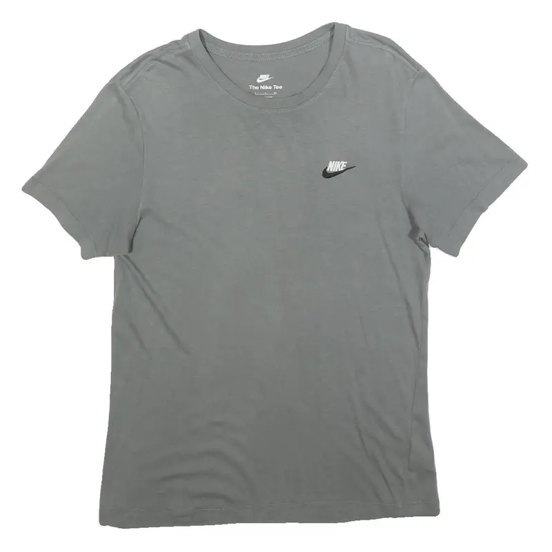 Nike Mens Grey Classic T-Shirt S Short Sleeve Crew Neck Cotton Blend 1