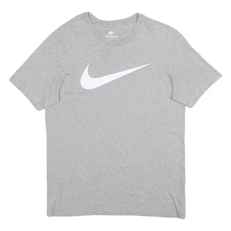 Nike Mens Grey Crew Neck Short Sleeve Modern T-Shirt M Cotton Blend 1